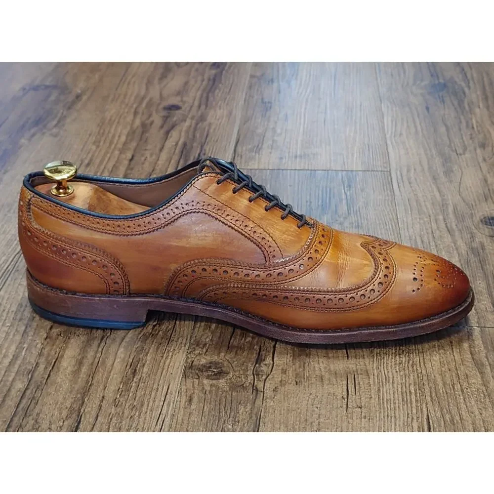 Allen Edmonds McAllister Leather Brogue Oxfords Dress Shoes Size 10.5 E